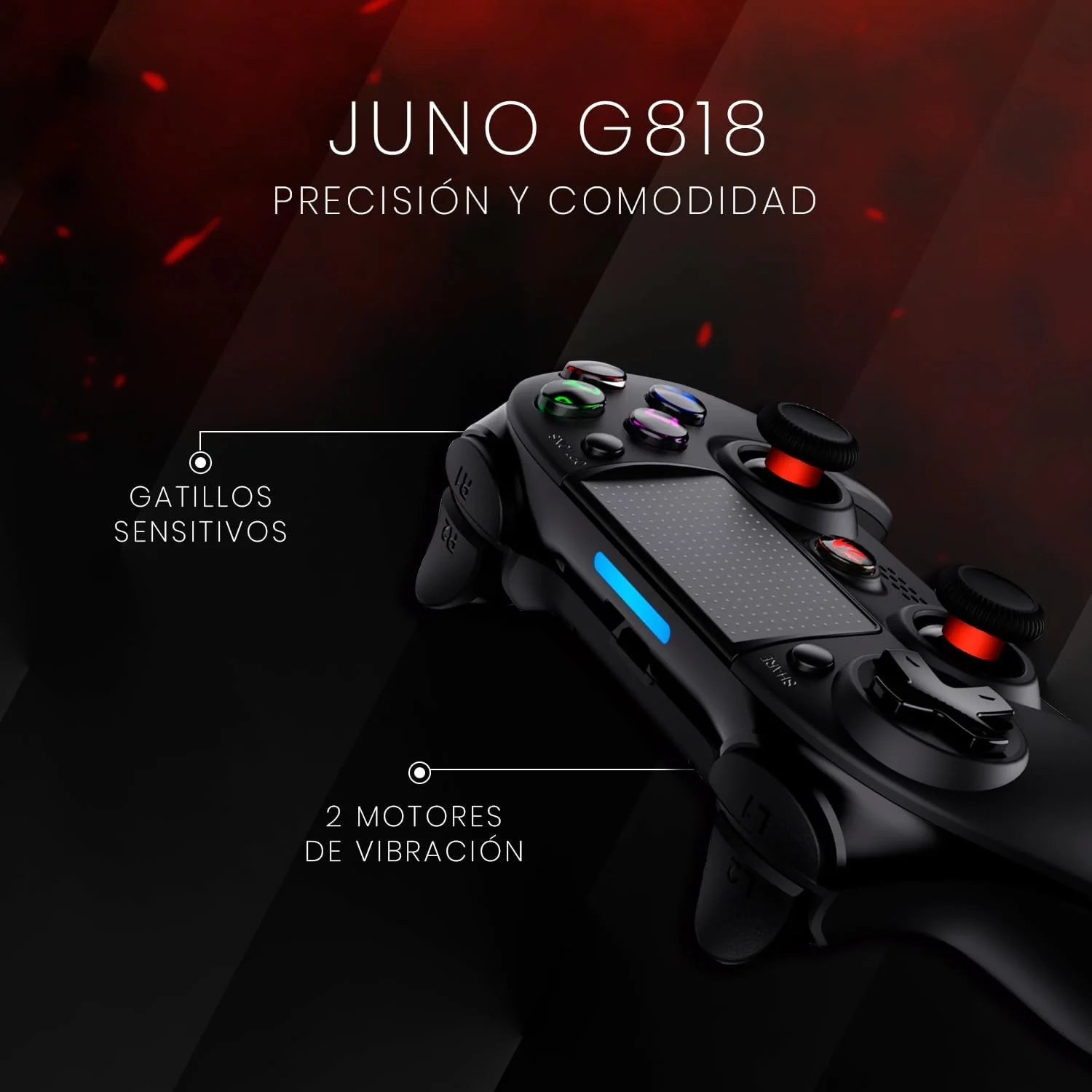 Redragon Juno G818 Wireless Bluetooth Gamepad for PC Redragon Juno G818 Wireless Bluetooth Gamepad for PC